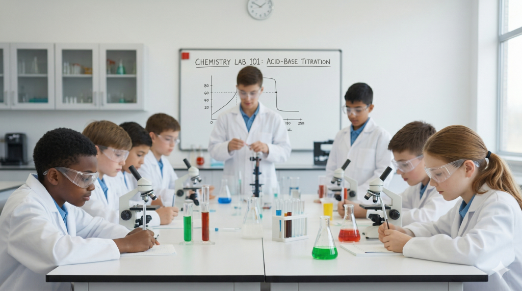 Middle School Science Lab Class